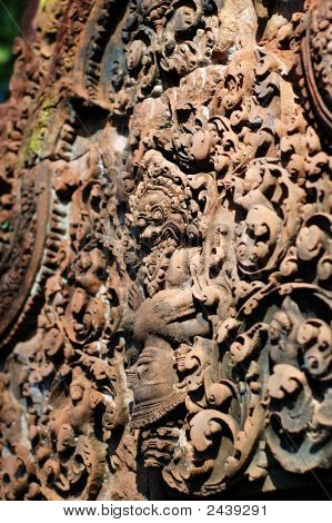 Řezbářské Mandapa při Banteay Sreiz, Kambodža