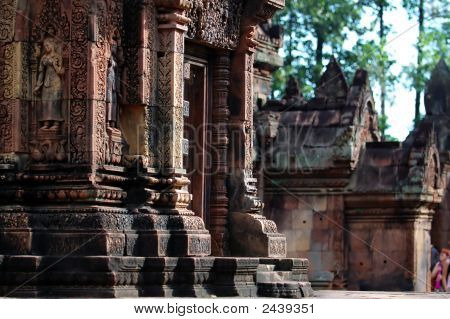 Mandapa při Banteay Sreiz, Kambodža