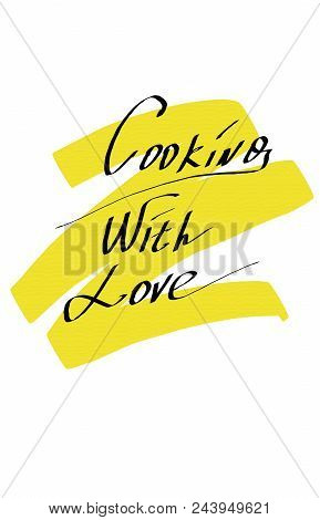 Menu Restaurant Hand Drawn Lettering Phrase Text Illustration. Inscription With Red Line On White Ba