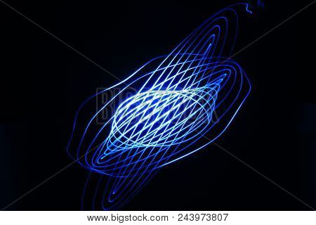 Beautiful Lightpainting Capture. I Use A Single Blue Led And Long Exposition