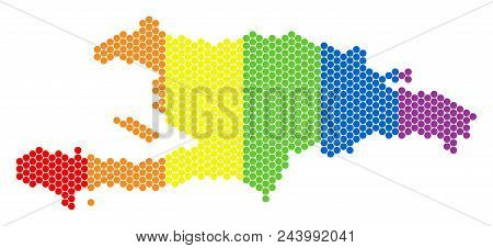 A Dotted Lgbt Haiti And Dominican Republic Map For Lesbians, Gays, Bisexuals, And Transgenders. Colo