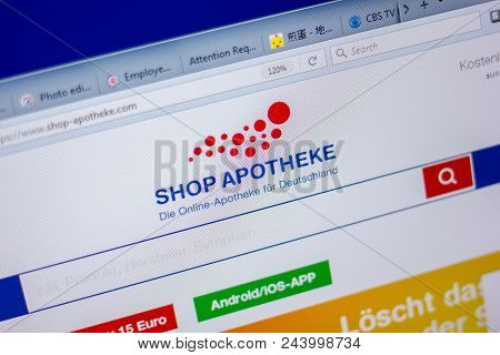 Ryazan, Russia - June 05, 2018: Homepage Of Shop-apotheke Website On The Display Of Pc, Url - Shop-a