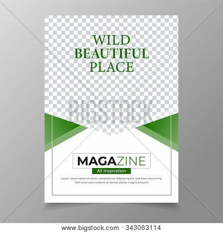 Magazine Design Template. Easy To Adapt To Brochure, Annual Report, Magazine, Poster, Corporate Pres