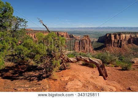 Views From The Colorado National Monument Park Near Fruita, Colorado