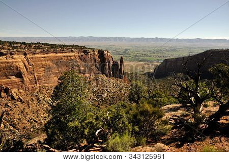 Views From The Colorado National Monument Park Near Fruita, Colorado
