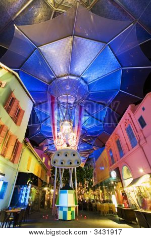 Innere des Clarke Quay in Singapur
