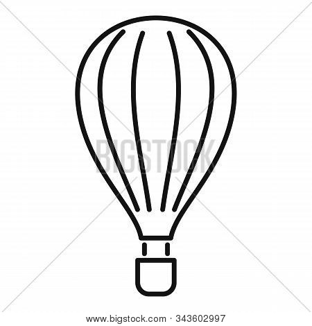Fun Air Balloon Icon. Outline Fun Air Balloon Vector Icon For Web Design Isolated On White Backgroun