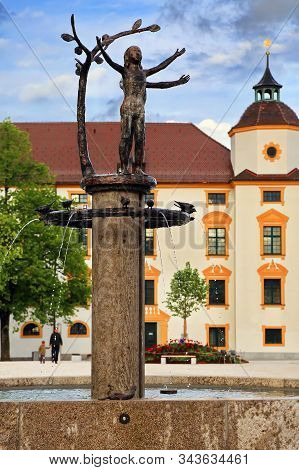 Kempten Baden-württemberg/ Germany - 09 30 2019: Kempten Is A City In Germany With Many Historical A