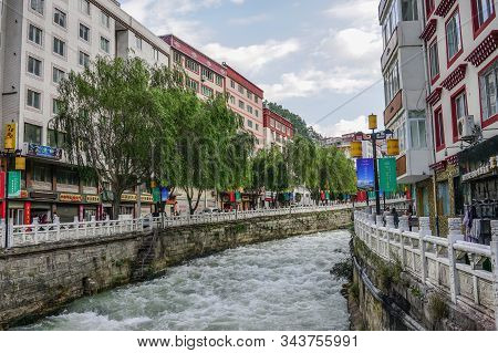 Cityscape Of Kangding, Garze Tibetan, China
