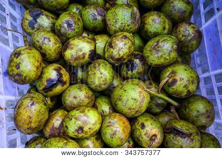 Walnuts At A Street Market