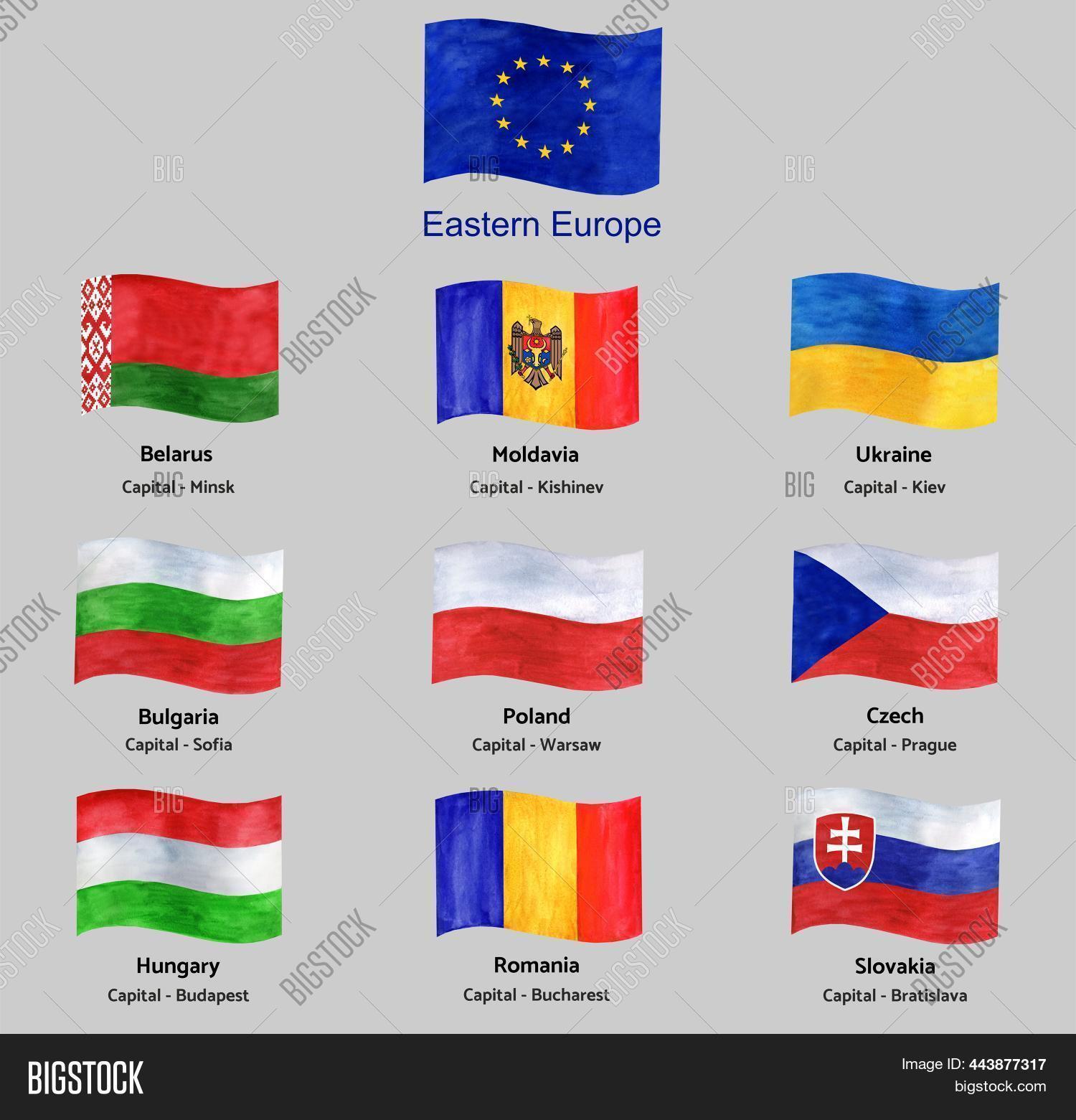Set Flags Eastern Image & Photo (Free Trial) | Bigstock