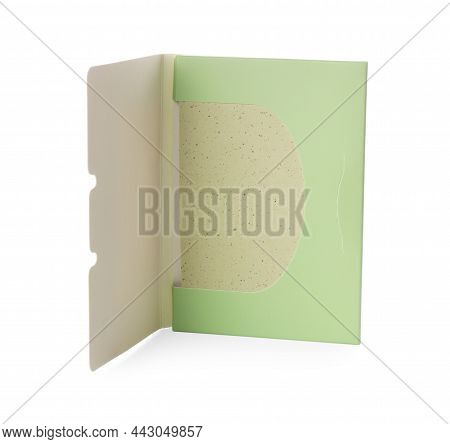 Package Of Facial Oil Blotting Tissues Isolated On White. Mattifying Wipes