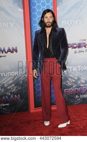 Jared Leto at the Los Angeles premiere of 'Spider-Man: No Way Home' held at the Regency Village Theatre in Los Angeles, USA on December 13, 2021.