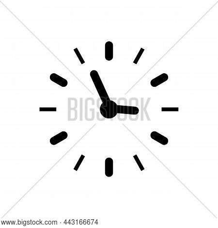 Clock Icon. Time Icon Vector. Signs And Symbol For Websites