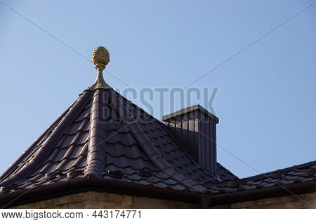 Roof Metal Sheets. Modern Types Of Roofing Materials