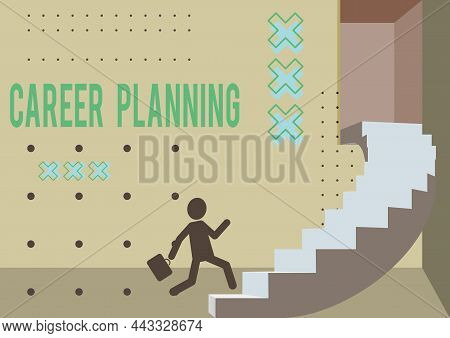 Conceptual Display Career Planning. Word Written On Stepwise Planning Of One S Is Possible Professio