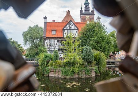 Miller's House On Radunia Canal In The Old Town In Gdansk, Poland.