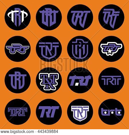 Trt Letter Initial Logo Design Vector Illustration