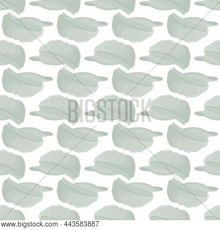 Illustration On Theme Colored Pattern Hats Visor