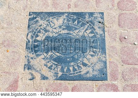 Rewa, Poland - August 21, 2021: National Alley Of Merit Of The Sea People Named After Marshal Jozef 