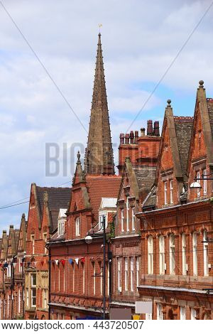 Rotherham Uk. Street View Of Rotherham In South Yorkshire.