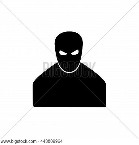 Incognito Icon. Confidential Anonymous Web Browsing. Hacker Icon. Spy Software Icon. Solid Black Vec