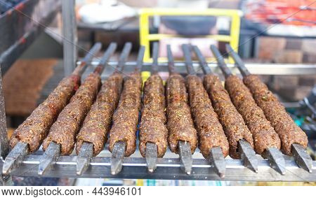Roasted Barbeque Chicken. Famous Street Food Of India.