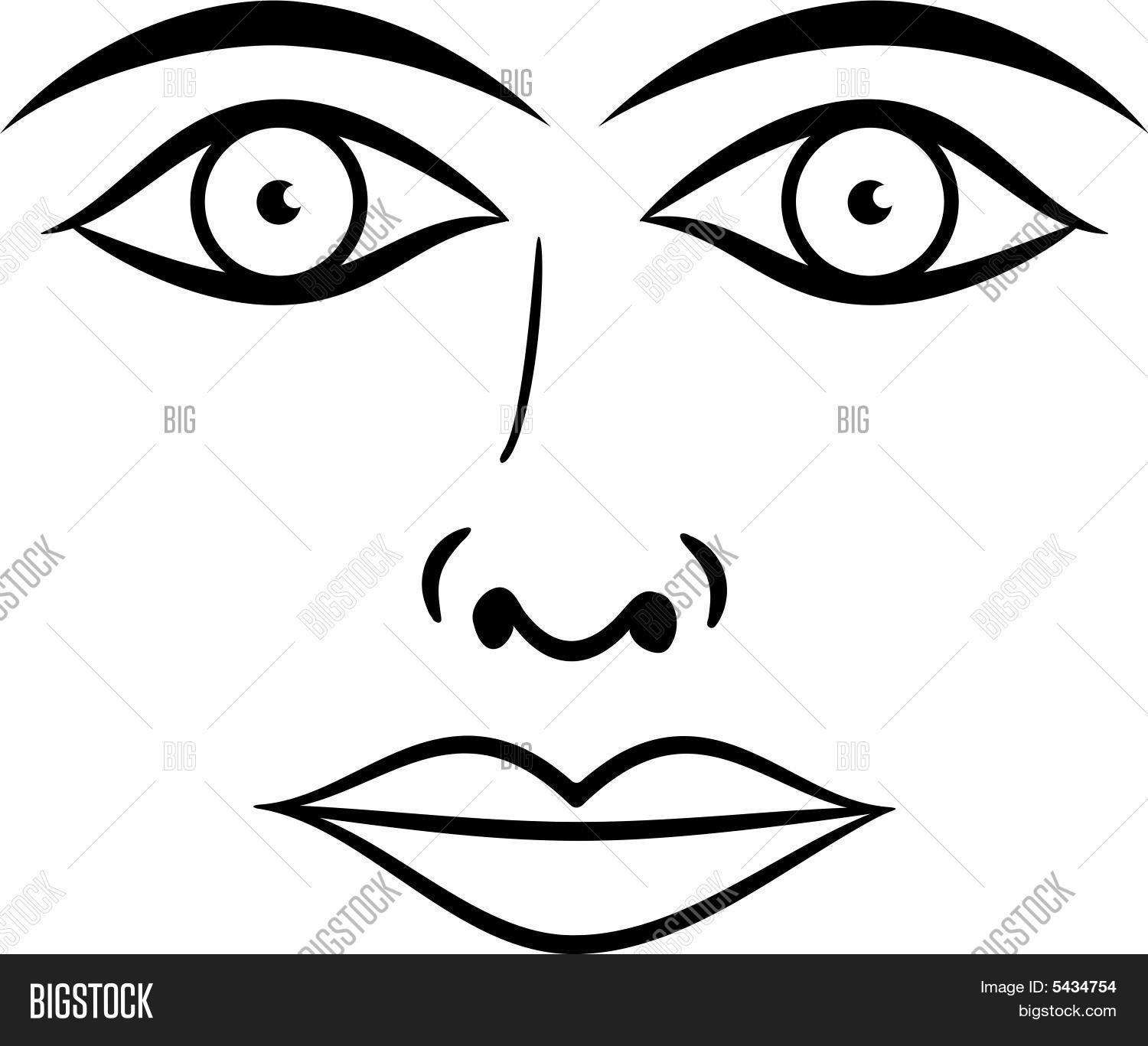 Black White Face Vector & Photo (Free Trial) | Bigstock