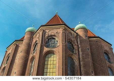 Buildings in munich city center, Marienplatz