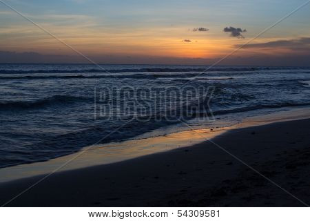 Sunset At Seminyak Beach