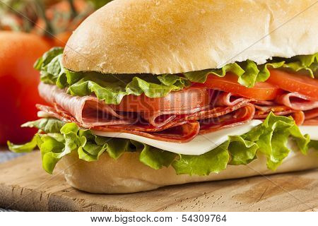 Homemade Italian Sub Sandwich