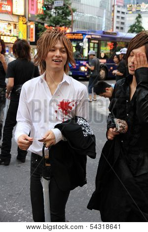Male Hosts Look For Potential Clients In Kabukicho District, Tokyo, Japan