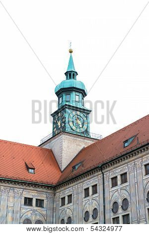 Buildings in munich city center, Marienplatz