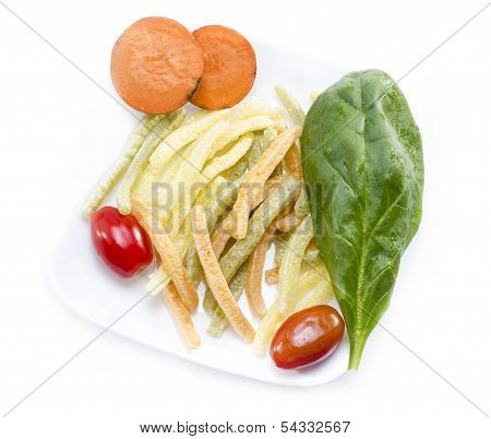Potato Vegetable Stick Chips.