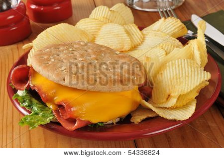 Fried Baloney Sandwich
