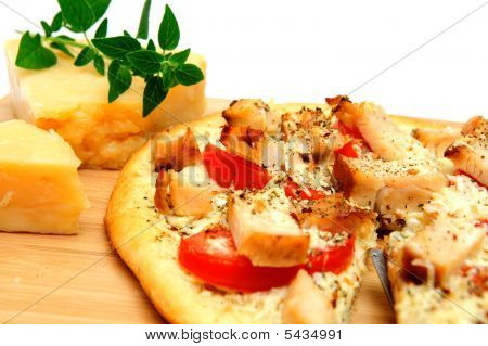 Chicken And Asiago Cheese Pizza