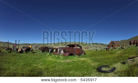 Veterankøretøjer i historiske Bodie Californien