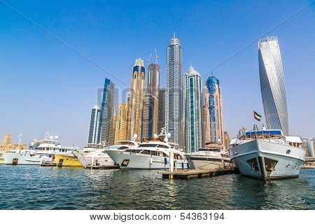 Dubai Marina Cityscape, Uae