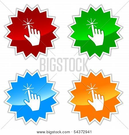 Hand cursor icons
