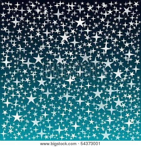 Silver Stars Background