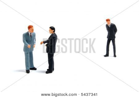Geschäftsleute diskutieren