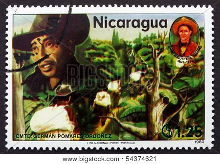 Postage Stamp Nicaragua 1980 German Pomares Ordonez, Revolutiona