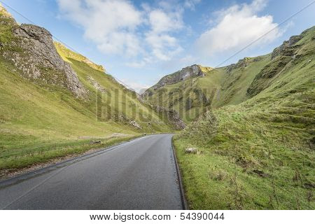 Views Of Winnats Pass In Derbyshire
