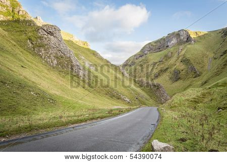 Views Of Winnats Pass In Derbyshire