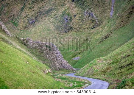 Views Of Winnats Pass In Derbyshire