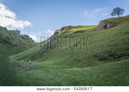 Views Of Winnats Pass In Derbyshire