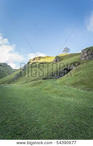 Views Of Winnats Pass In Derbyshire