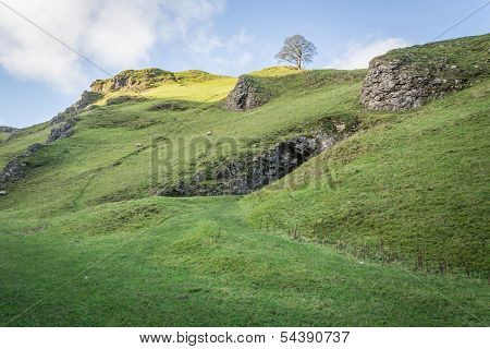 Views Of Winnats Pass In Derbyshire