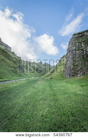 Views Of Winnats Pass In Derbyshire