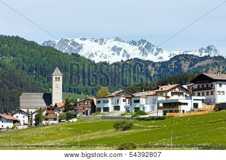 Summer Alpine Village View (italy)